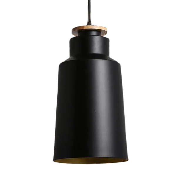 Contrast Metal & Wood Pendant Lights 9