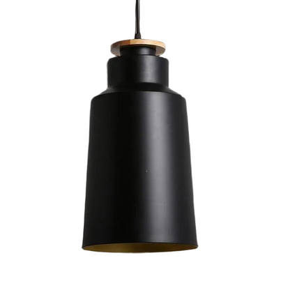 Contrast Metal & Wood Pendant Lights 9