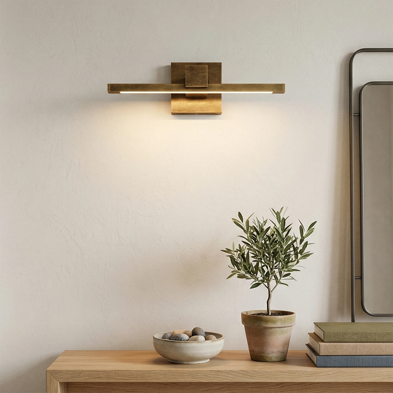 Corinth Brass Picture Light Wall Sconce 0
