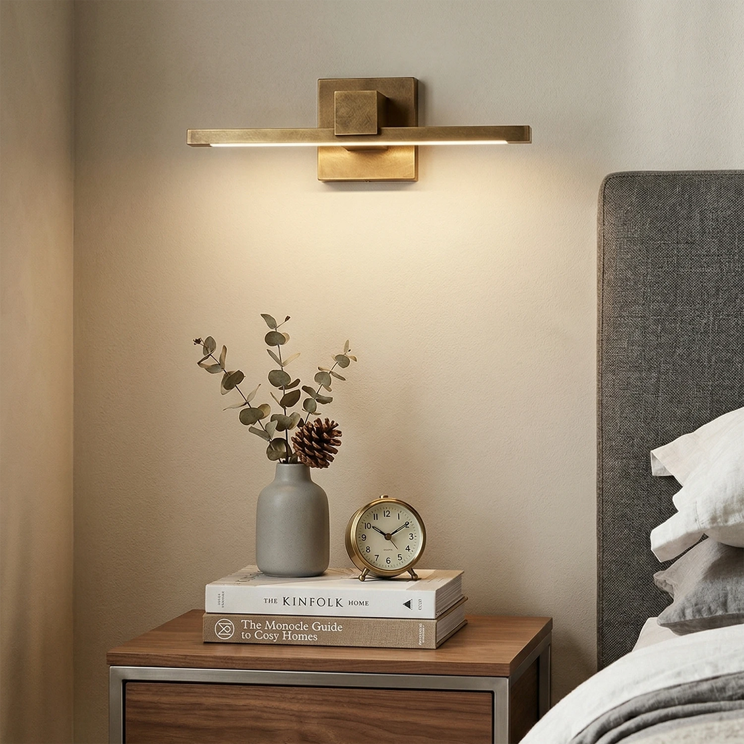 Corinth Brass Picture Light Wall Sconce 1