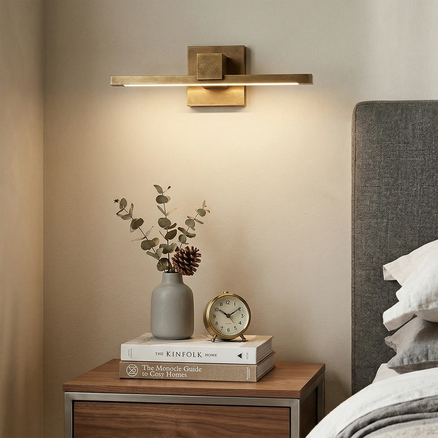 Corinth Brass Picture Light Wall Sconce 1