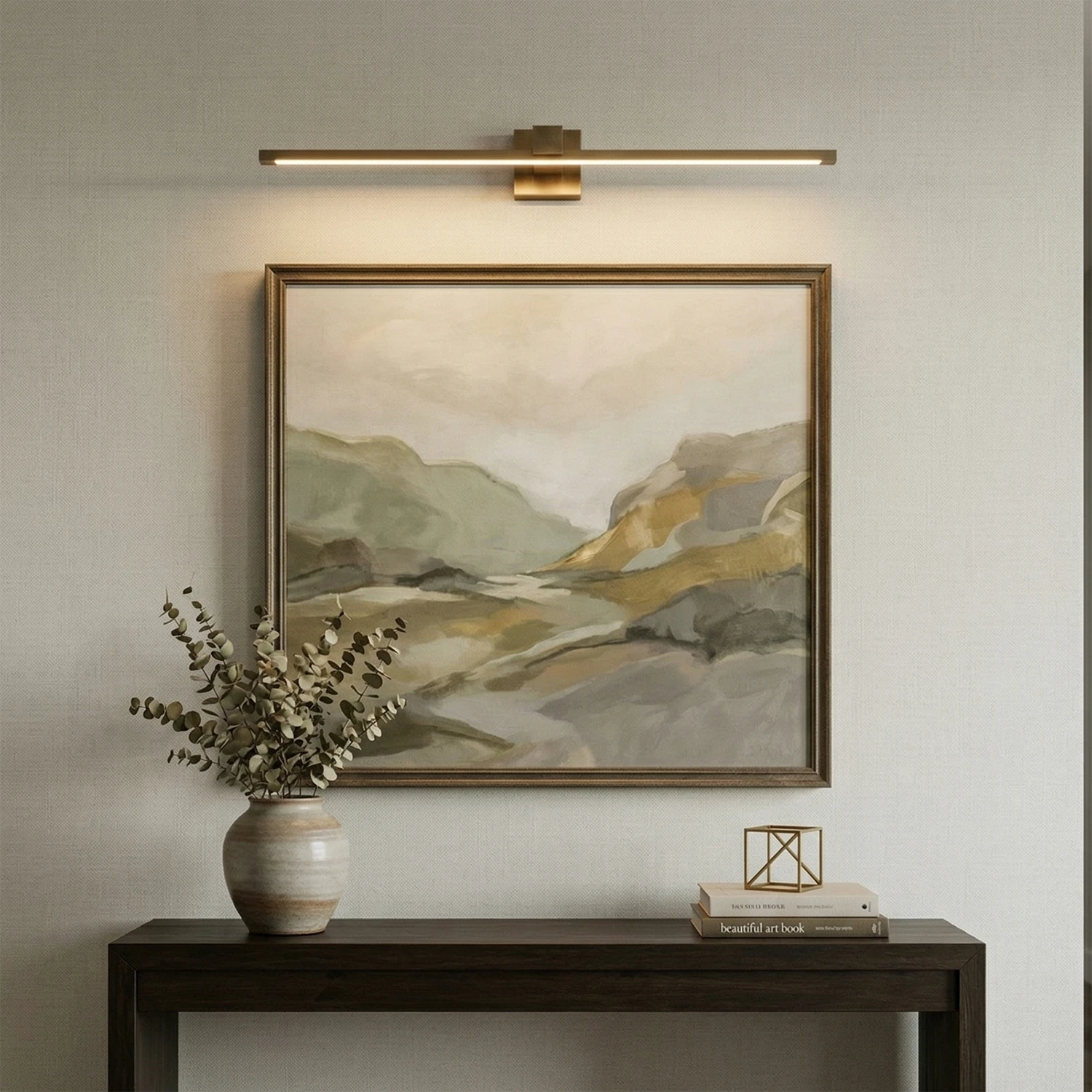 Corinth Brass Picture Light Wall Sconce 7