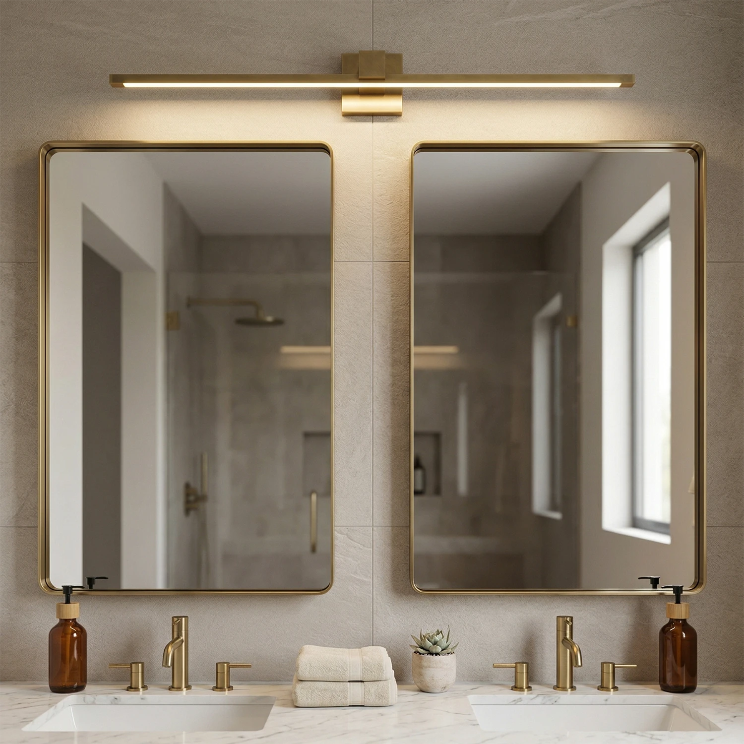 Corinth Brass Picture Light Wall Sconce 8