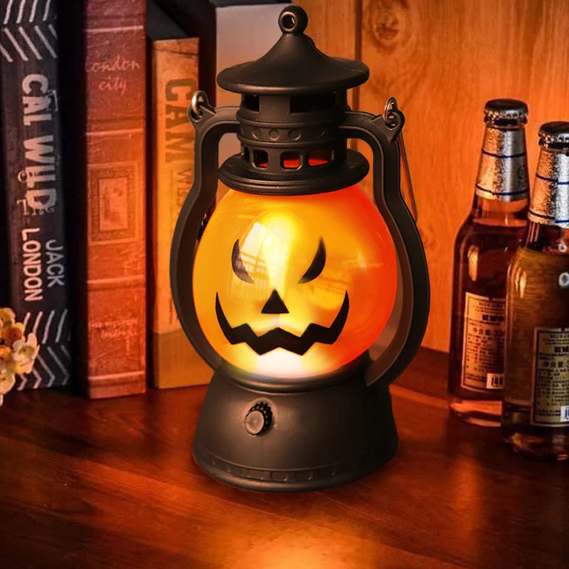 Cosplay Pumpkin Lights Decorative Kerosene Lanterns LED Handheld Lamp Pumpkin for Table Camping Garden Yard Party Home Decor 0