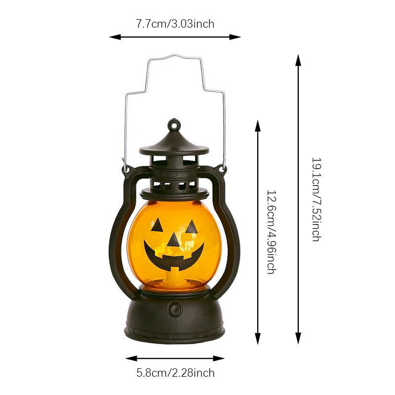 Cosplay Pumpkin Lights Decorative Kerosene Lanterns LED Handheld Lamp Pumpkin for Table Camping Garden Yard Party Home Decor 3
