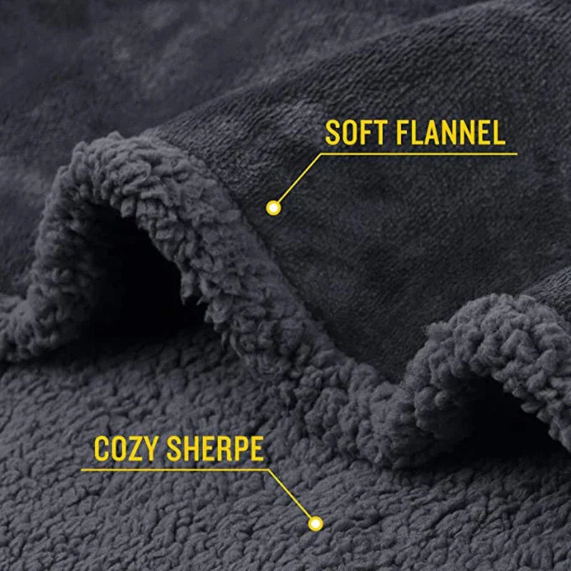 Couple Romantic Blanket Winter Warm Cozy Shaggy Blanket-Thickened King Size Blanket 100% Waterproof and Stain Resistant-Blanket 2