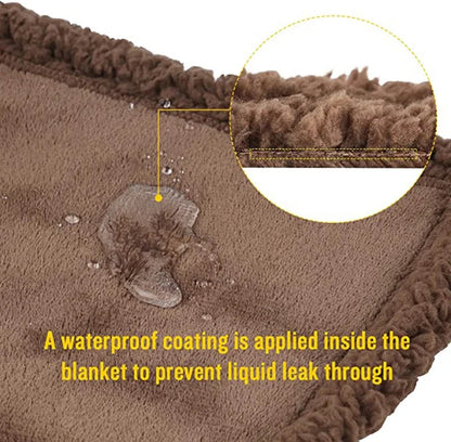 Couple Romantic Blanket Winter Warm Cozy Shaggy Blanket-Thickened King Size Blanket 100% Waterproof and Stain Resistant-Blanket 3