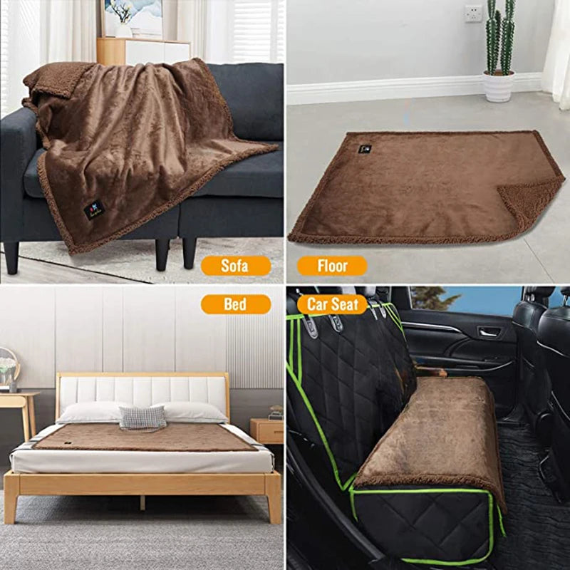Couple Romantic Blanket Winter Warm Cozy Shaggy Blanket-Thickened King Size Blanket 100% Waterproof and Stain Resistant-Blanket 4