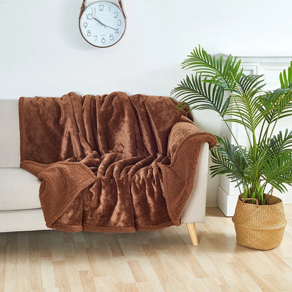 Couple Romantic Blanket Winter Warm Cozy Shaggy Blanket-Thickened King Size Blanket 100% Waterproof and Stain Resistant-Blanket 8