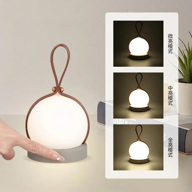 RoyaleGlow Portable LED Table Lamp - Cordless 3W, USB Rechargeable, 15H Battery for Indoor/Outdoor Use-Royale Basic