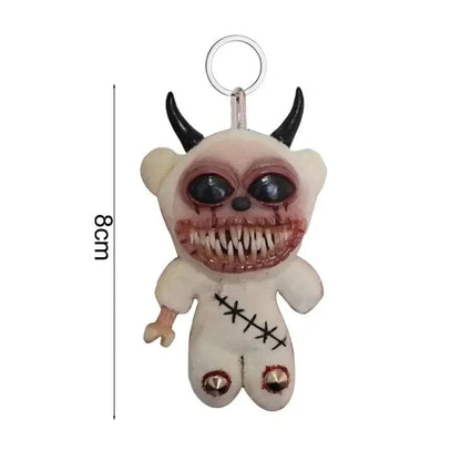 Creepycute Gothic Halloween Keychain Handcrafted Punk Rock Keychain With Weird Horror Doll Design Keychain Backpack Accessories 5