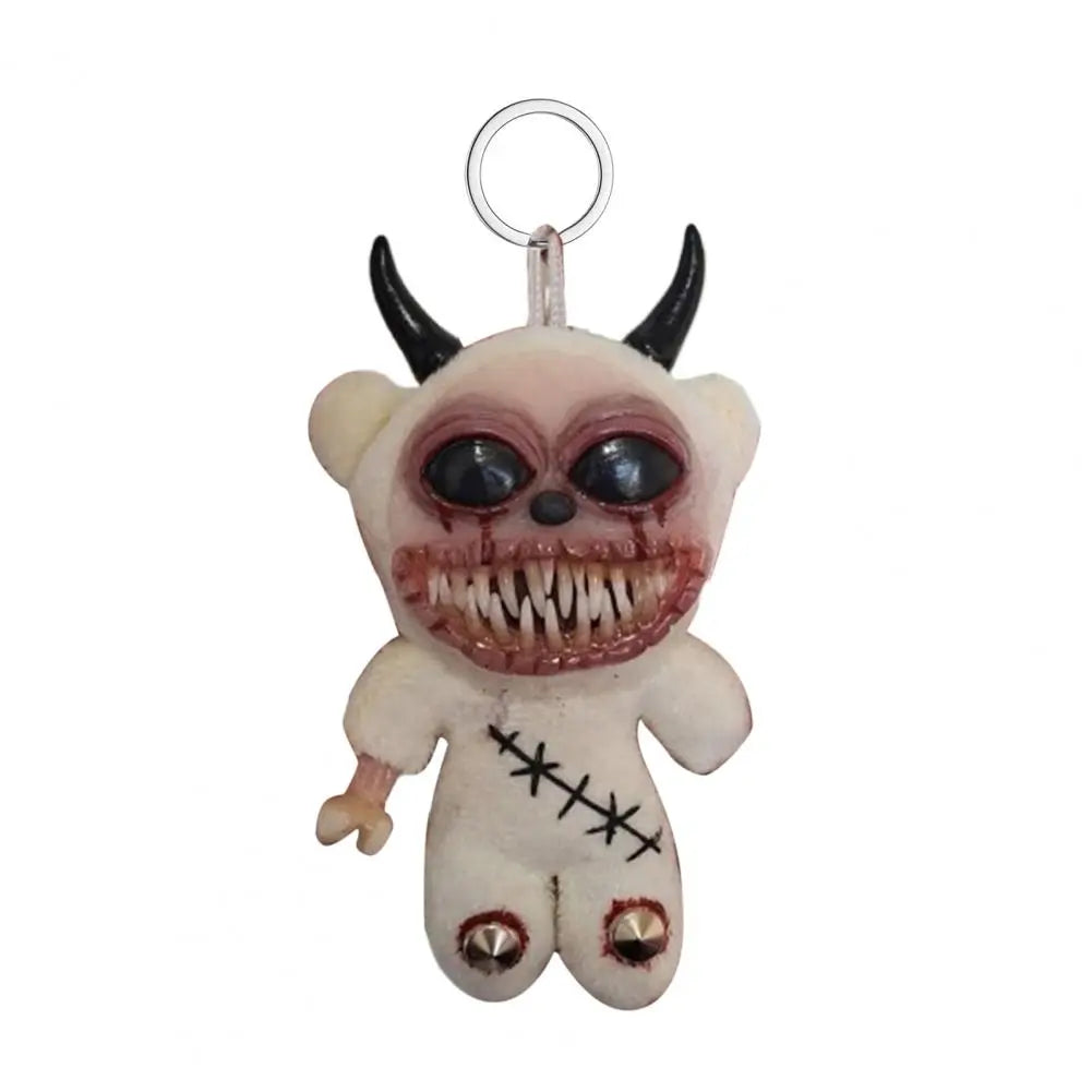 Creepycute Gothic Halloween Keychain Handcrafted Punk Rock Keychain With Weird Horror Doll Design Keychain Backpack Accessories 6