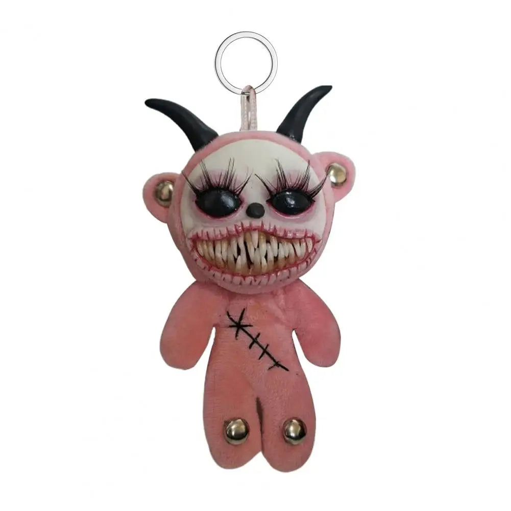 Creepycute Gothic Halloween Keychain Handcrafted Punk Rock Keychain With Weird Horror Doll Design Keychain Backpack Accessories 7