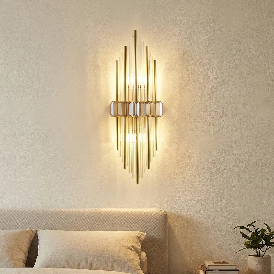 Crystal Rod Marsily Vertical Wall Lamp 0