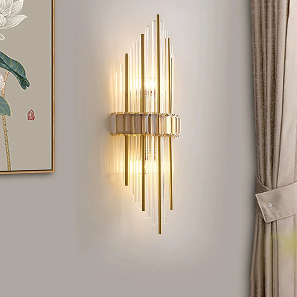 Crystal Rod Marsily Vertical Wall Lamp 2