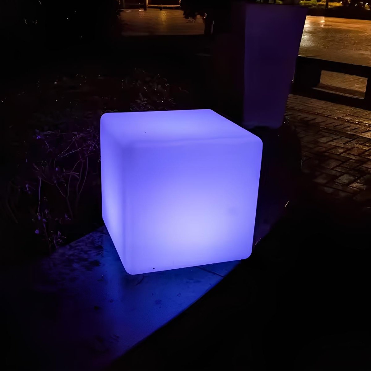 LuxRoyale Cubic Garden Light Outdoor LED Cube Lamp For Patio And Lawn