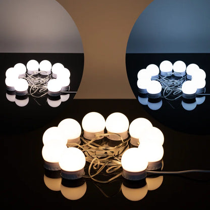 RoyaleGlow LED Makeup Mirror Lights – Dimmable & Adjustable 3-Color Vanity Lighting