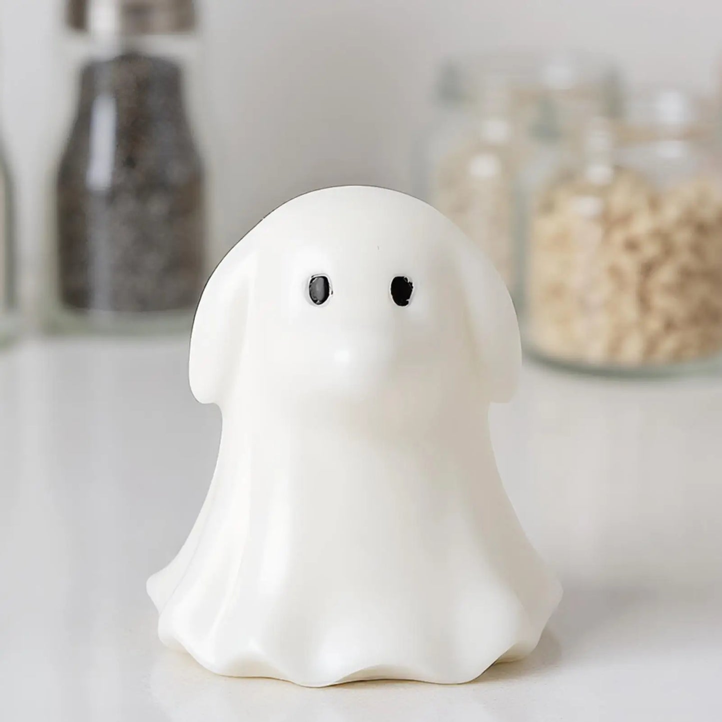 Cute Animal Puppy Kitten Spooky Silicone Mold DIY Ghost Aroma Candle Plaster Decoration Mould Halloween Candle Making Molds 3