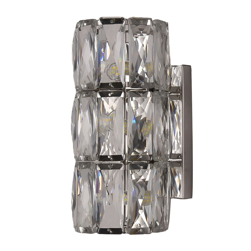 Cylindrical Crystal Three Step Dimming Light LED Modern Wall Sconces Lighting 4