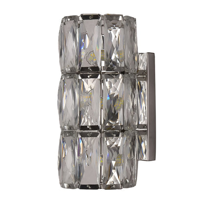 Cylindrical Crystal Three Step Dimming Light LED Modern Wall Sconces Lighting 4