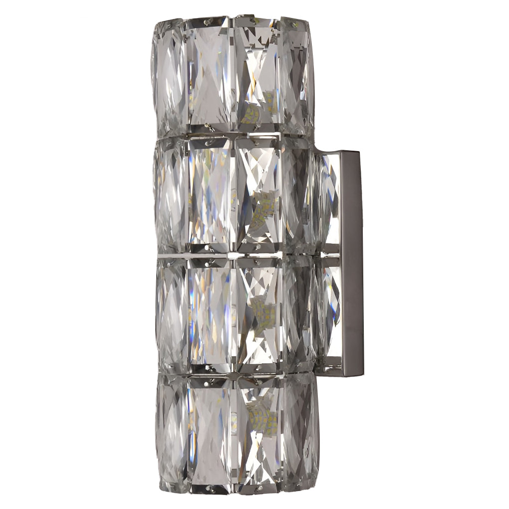 Cylindrical Crystal Three Step Dimming Light LED Modern Wall Sconces Lighting 5