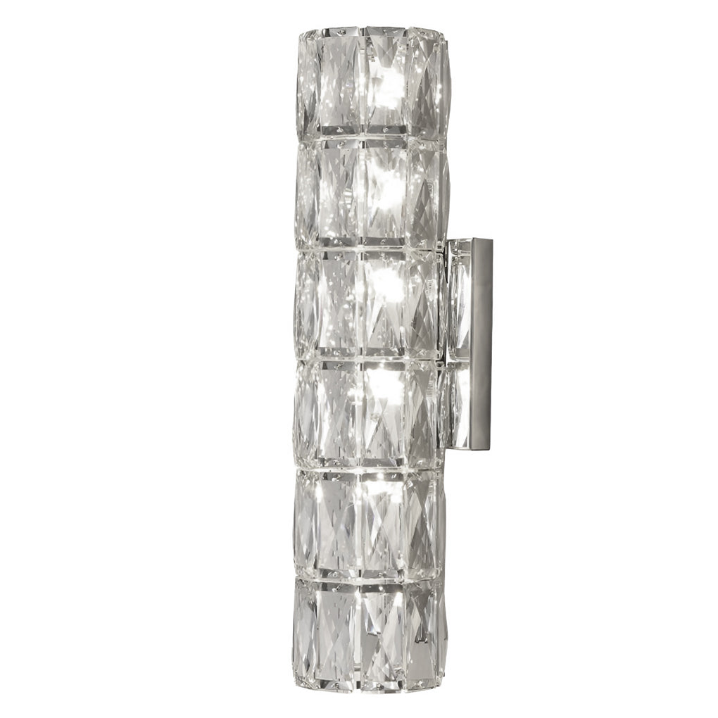Cylindrical Crystal Three Step Dimming Light LED Modern Wall Sconces Lighting 6