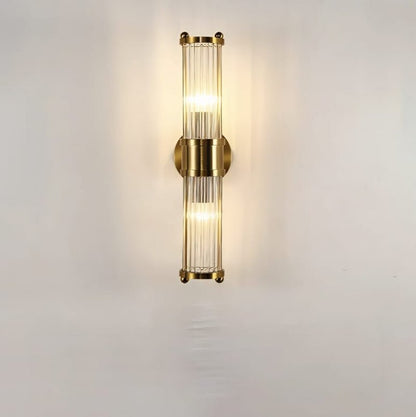 Cylindrical Glass Wall Sconce 1
