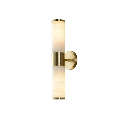 Cylindrical Lampatron Alabaster Wall Lamp 1