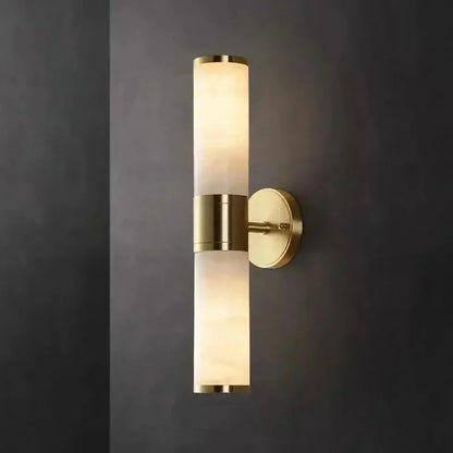 Cylindrical Lampatron Alabaster Wall Lamp 9
