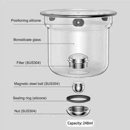 Royaleva Water Separation Glass Teapot with Infuser