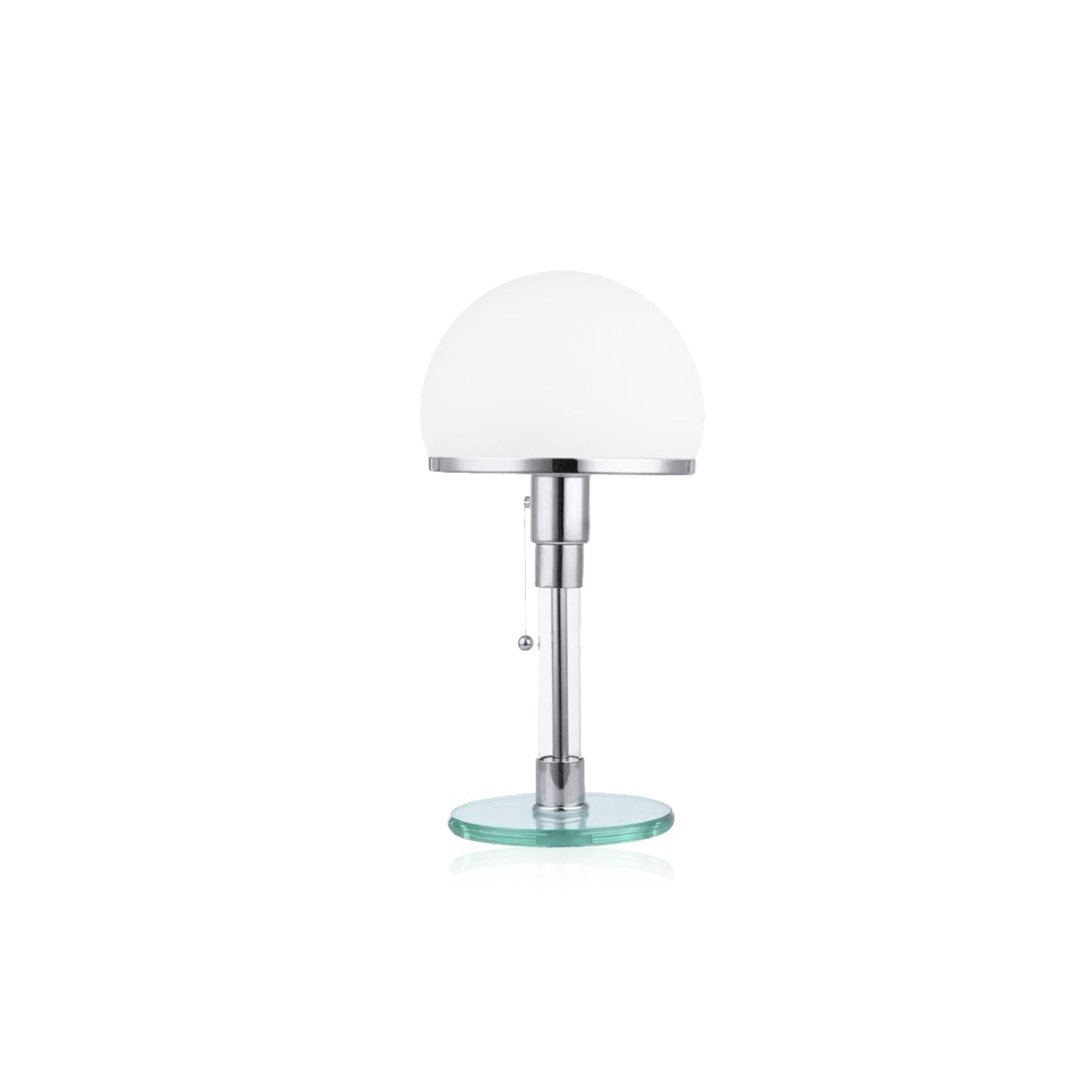 RoyaleGlow Modern Dome Table Lamp - Sleek Metal & Glass Design, 5W LED, Button On/Off-Royale Basic