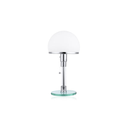 RoyaleGlow Modern Dome Table Lamp - Sleek Metal & Glass Design, 5W LED, Button On/Off-Royale Basic
