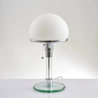 RoyaleGlow Modern Dome Table Lamp - Sleek Metal & Glass Design, 5W LED, Button On/Off-Royale Basic