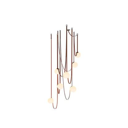 Danish Leather Strap Hanging Studio Ceiling Lamp 1
