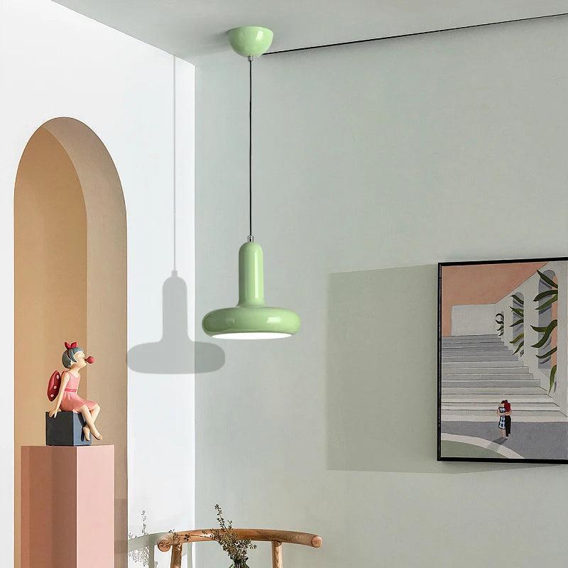 Royelux Modern Macaron Pendant Light - Mid-Century Green Ceiling Lamp for Kitchen & Dining-Royale Basic