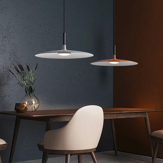 RoyaleGlow Scandinavian Minimalist LED Disc Pendant Light for Kitchen Island-Royale Basic