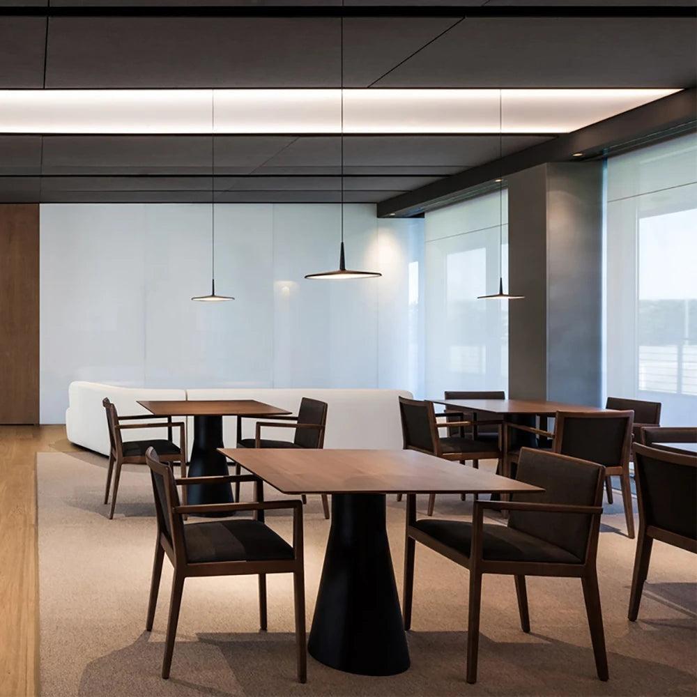 RoyaleGlow Scandinavian Minimalist LED Disc Pendant Light for Kitchen Island-Royale Basic