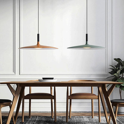 RoyaleGlow Scandinavian Minimalist LED Disc Pendant Light for Kitchen Island-Royale Basic