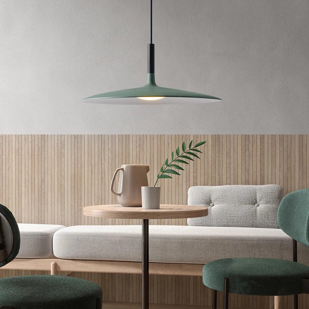RoyaleGlow Scandinavian Minimalist LED Disc Pendant Light for Kitchen Island-Royale Basic