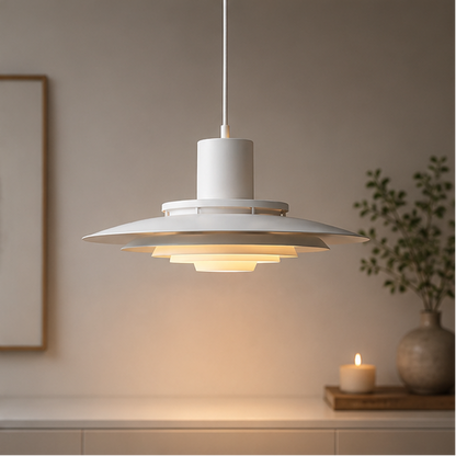 Danish Multi-layer Flying Saucer Pendant Lights Dining Room Kitchen Table Bar LED Chandelier Bedroom Nordic Designer Art Lamp