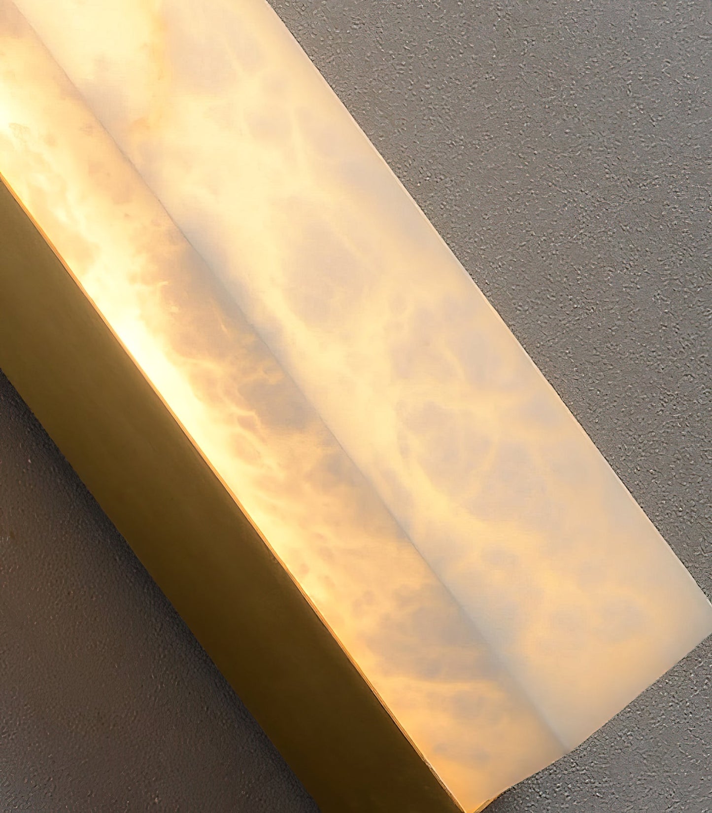 RoyaleGlow Modern Alabaster Wall Sconce - Elegant Geometric Lighting