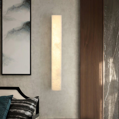RoyaleGlow Modern Alabaster Wall Sconce - Elegant Geometric Lighting