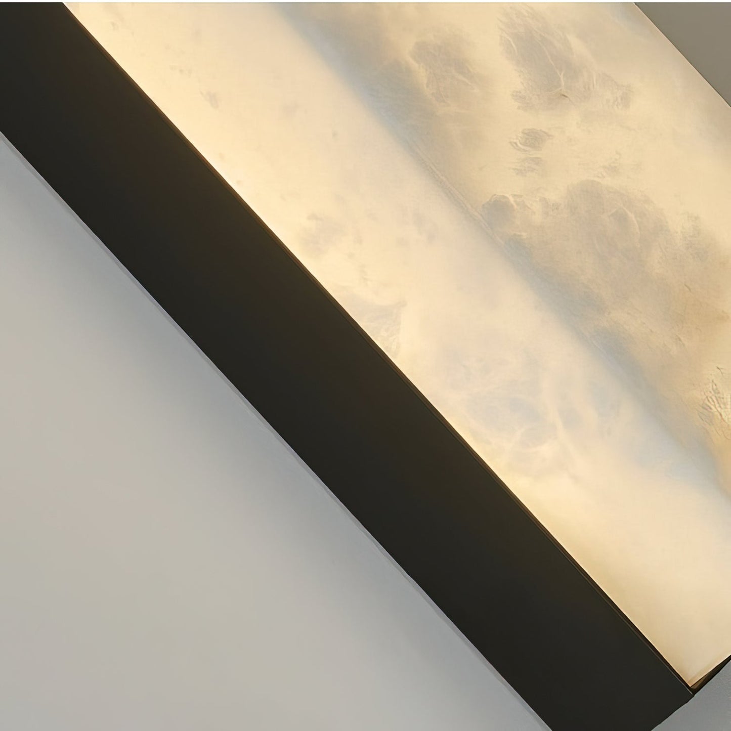RoyaleGlow Modern Alabaster Wall Sconce - Elegant Geometric Lighting