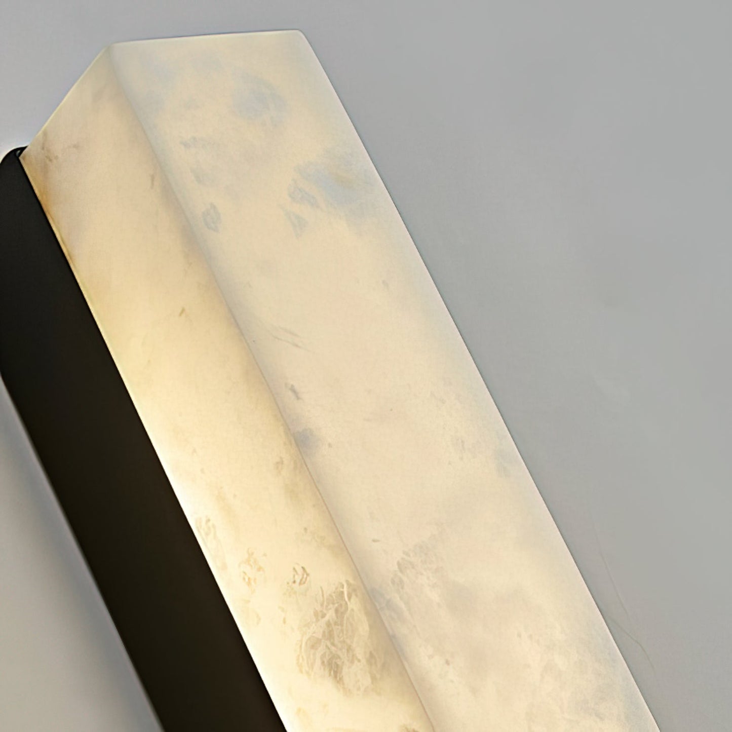 RoyaleGlow Modern Alabaster Wall Sconce - Elegant Geometric Lighting