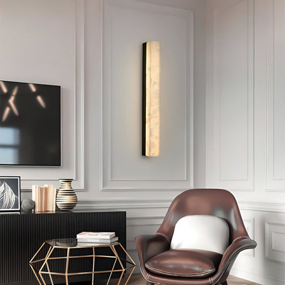 RoyaleGlow Modern Alabaster Wall Sconce - Elegant Geometric Lighting