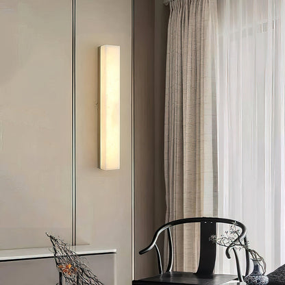 RoyaleGlow Modern Alabaster Wall Sconce - Elegant Geometric Lighting