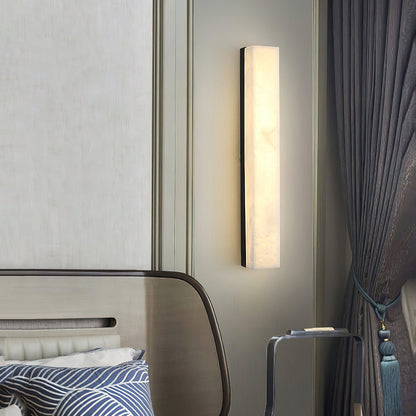RoyaleGlow Modern Alabaster Wall Sconce - Elegant Geometric Lighting