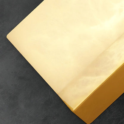 RoyaleGlow Modern Alabaster Wall Sconce - Elegant Geometric Lighting