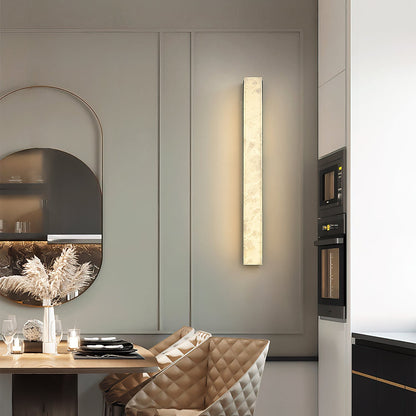 RoyaleGlow Modern Alabaster Wall Sconce - Elegant Geometric Lighting