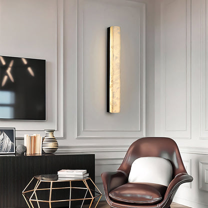 RoyaleGlow Modern Alabaster Wall Sconce - Elegant Geometric Lighting